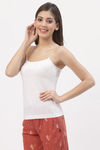 Floret Cotton Camisole (Pack of 2) - White — thumbnail 4